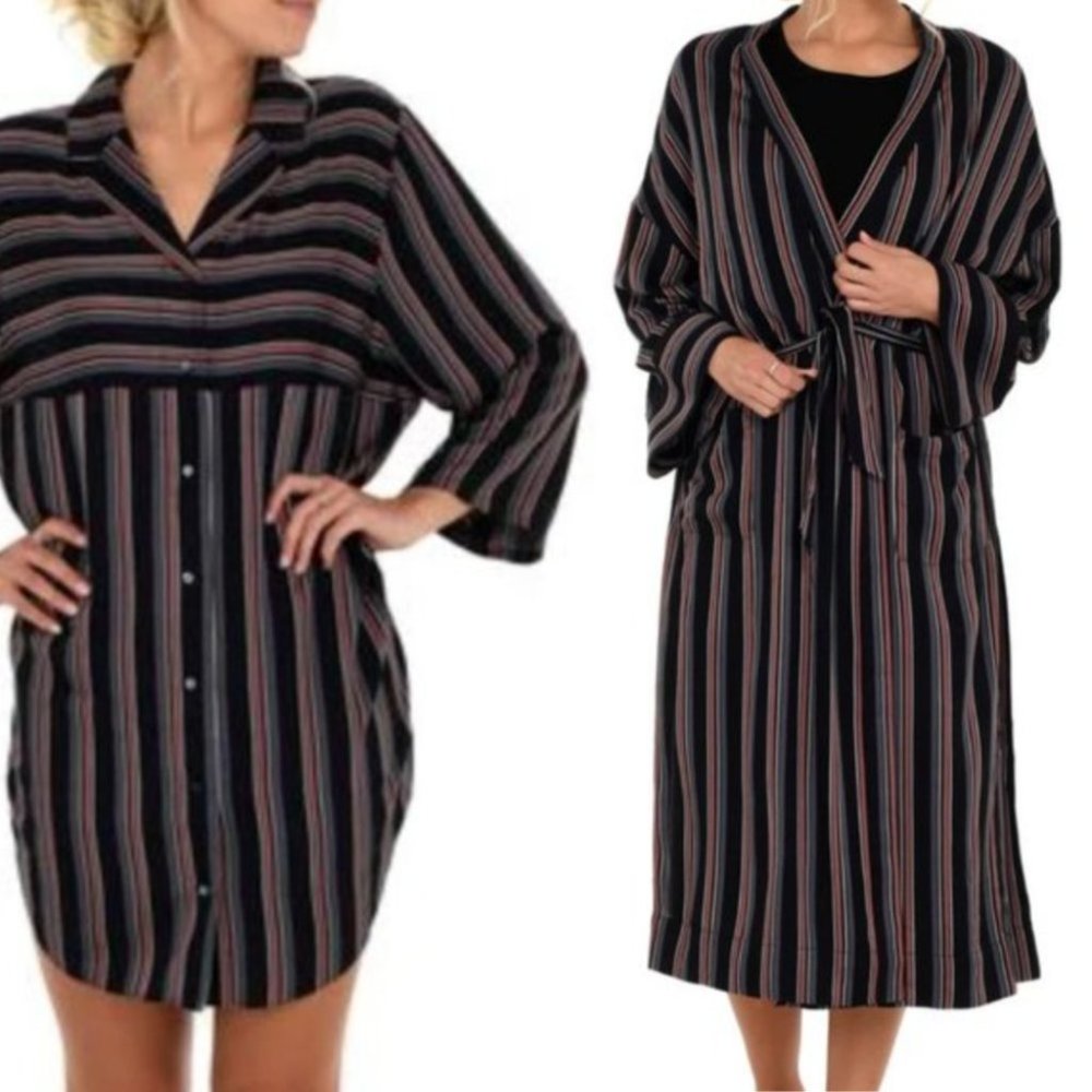 Paper Label ADELE Tunic PJ Shirt + PHOEBE Robe  Small